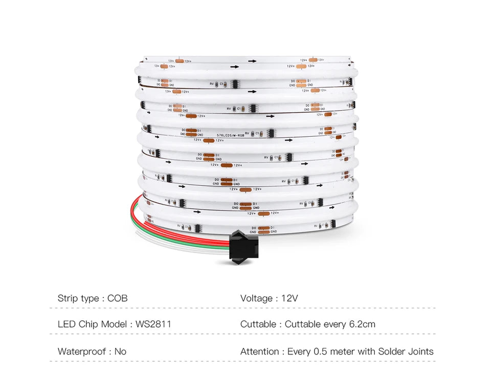 RGB LED Strip Light Addressable SPI Dream Flexible Ribbon Tape