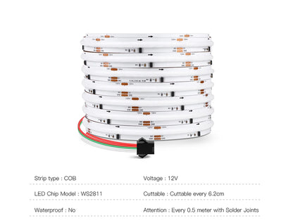 RGB LED Strip Light Addressable SPI Dream Flexible Ribbon Tape