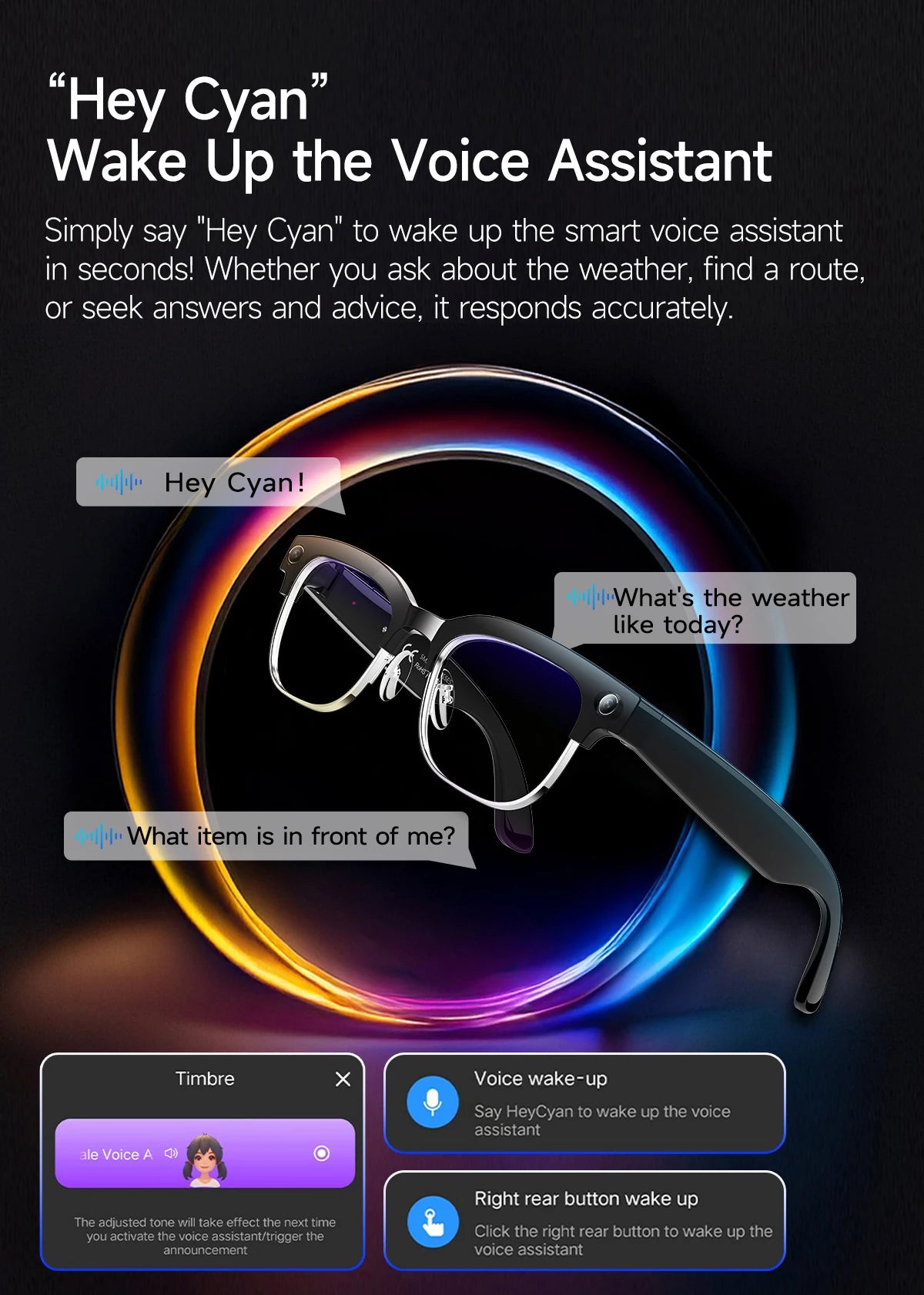 New 800W Pixel 4K HD Camera Smart Glasses AI Translation
