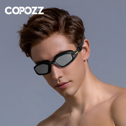 Professional Female Swimming Goggles Electroplate Swim Glasses