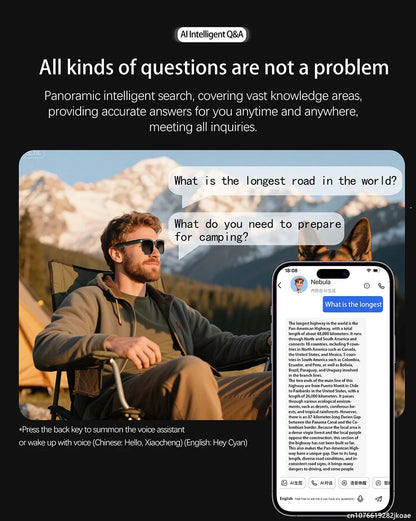 Smart Translation Glasses AI Smart Bluetooth Glasses