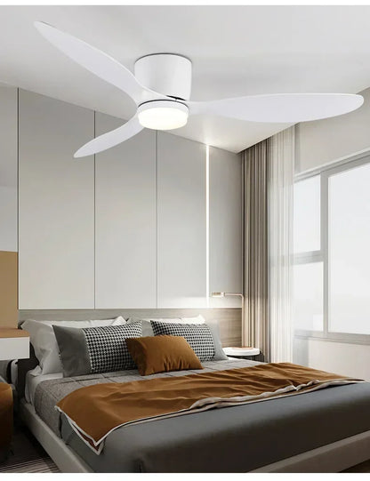 Modern LED Ceiling Fan Lights, Low Floor Decorative Lights