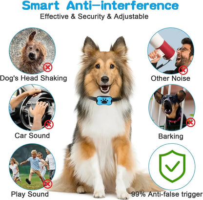 Pet Anti Barking Device USB Rechargeable Training Collar