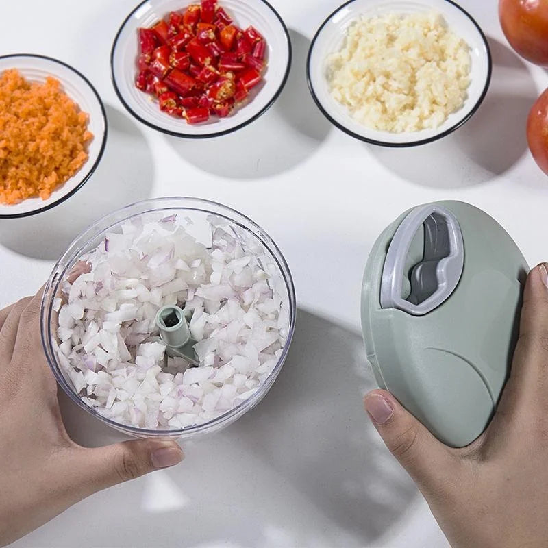 Manual Meat Mincer Garlic Chopper Rotate Garlic Press