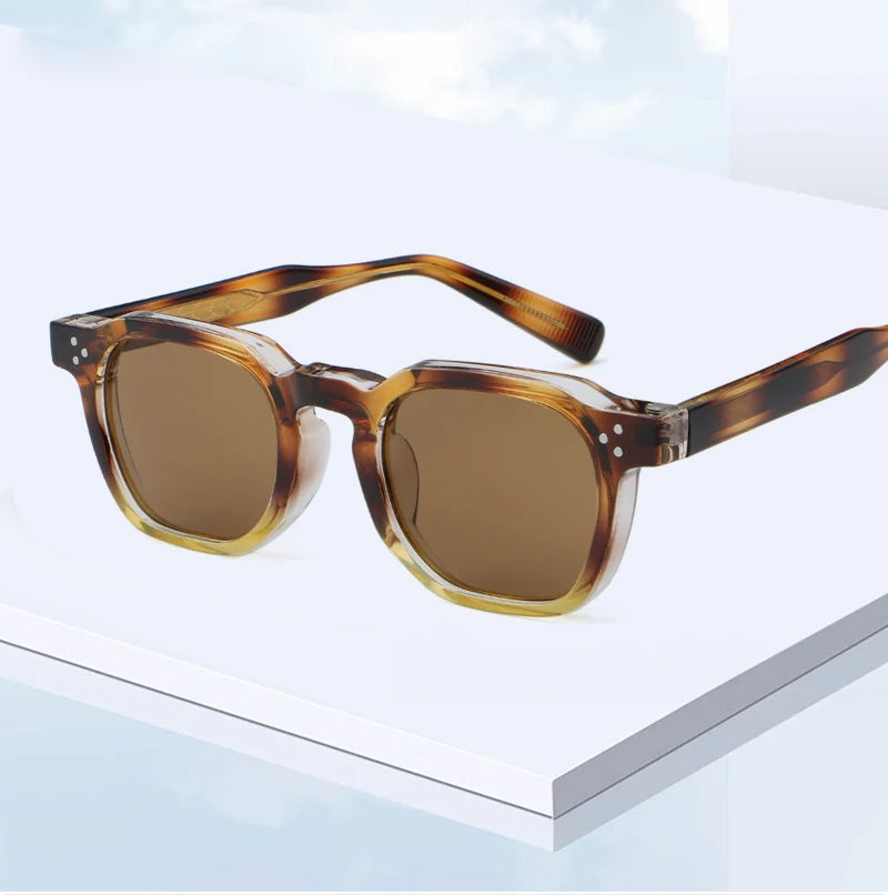 Retro Punk Polarized Lenses Men Sunglasses Square Trends