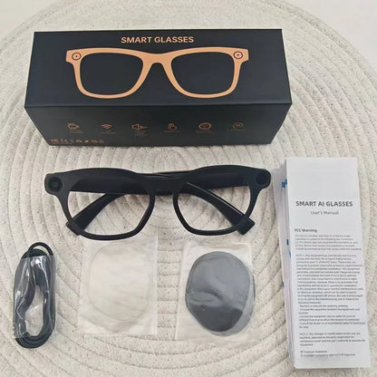 Lenovo AI Smart Glasses 800W Pixel Anti Blue Light HD Camera