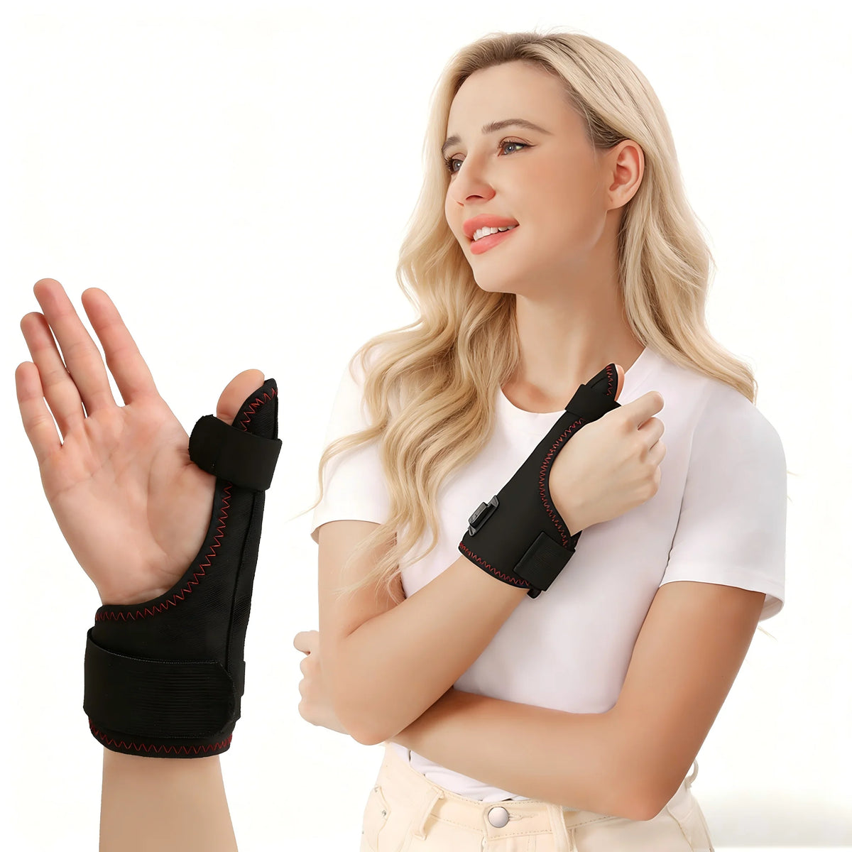 Electric Heating Thumb Support - Vibration Massager Hot Compress