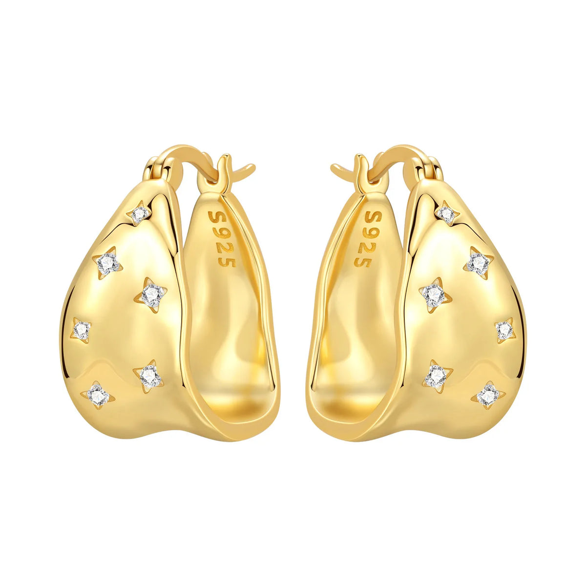 New 925 Sterling Silver 18K Gold Plated Cherry Blossom Butterfly
