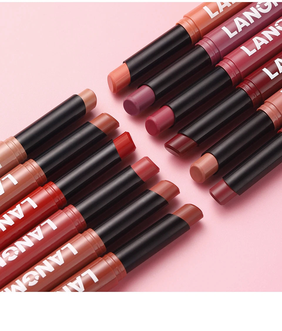 Integrated waterproof lipliner lipstick set