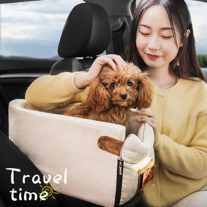 Puppy Dog Car Seat Travel Central Control Portable Pet Carrier