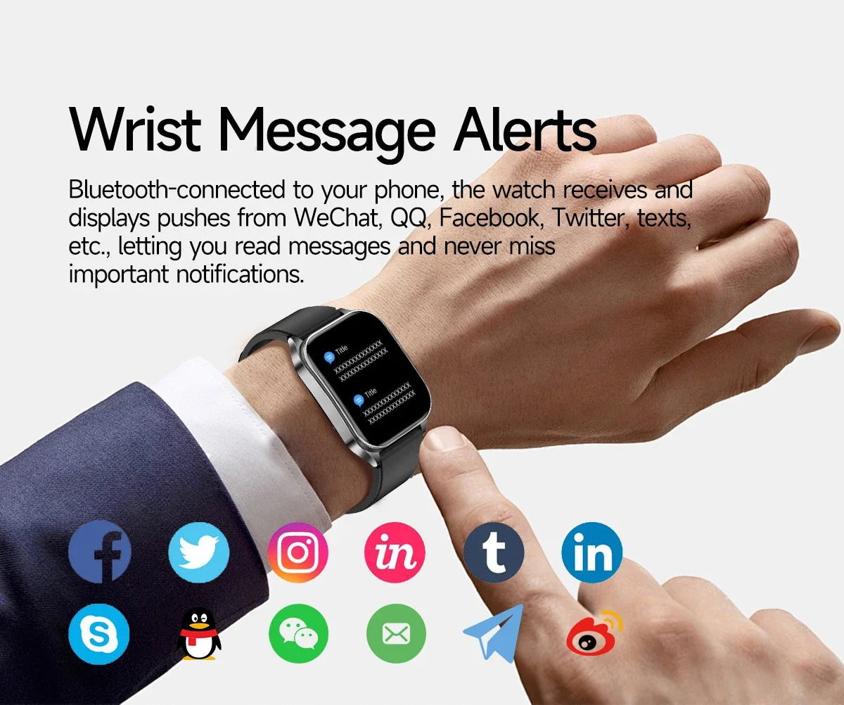 New Laser Treatment Three High Smart Watch Men ECG Heart Rate