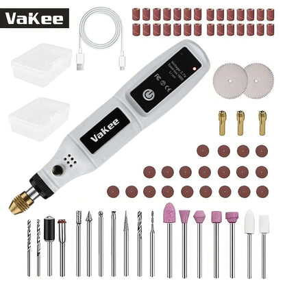 Mini Electric Drill USB Rechargeable Cordless Engraving Pen