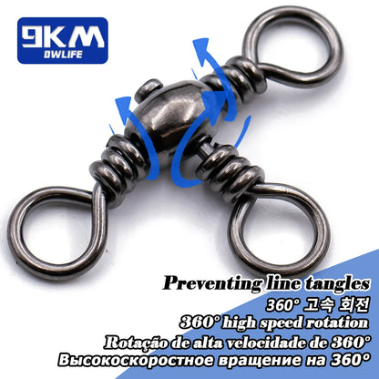 Fishing Crossline Swivels Brass for Catfish Surf Rigs