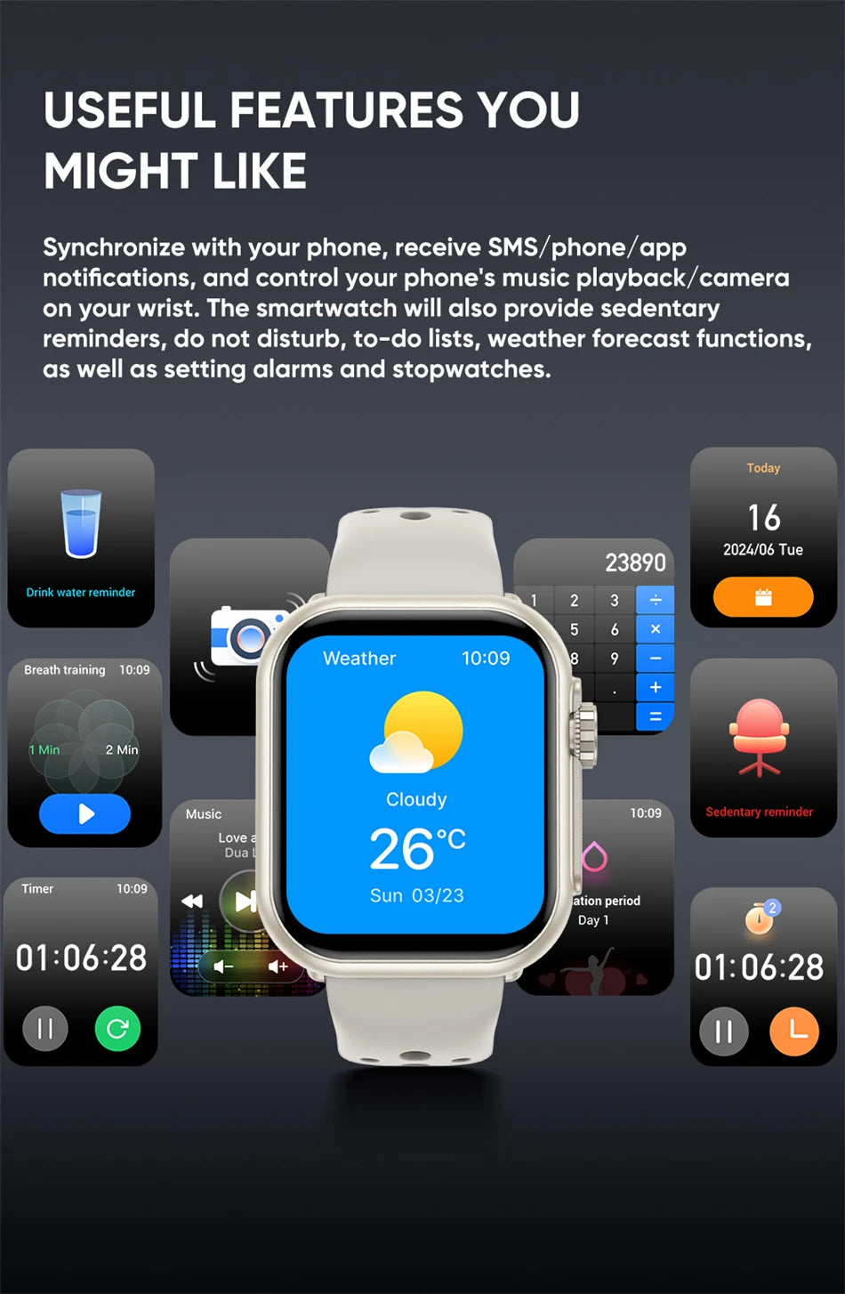 Watch Ultra 2 SE Men Women 1000mAh AMOLED Heart Rate