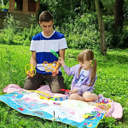 Magic Water Drawing Mat with Reusable Magic Pens