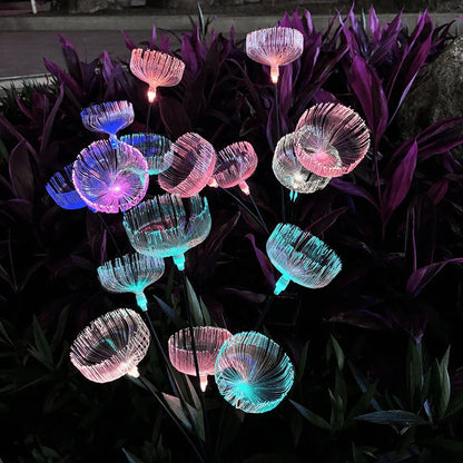 Solar Power 6LED Fiber Optic Jellyfish Ambient Mood Light