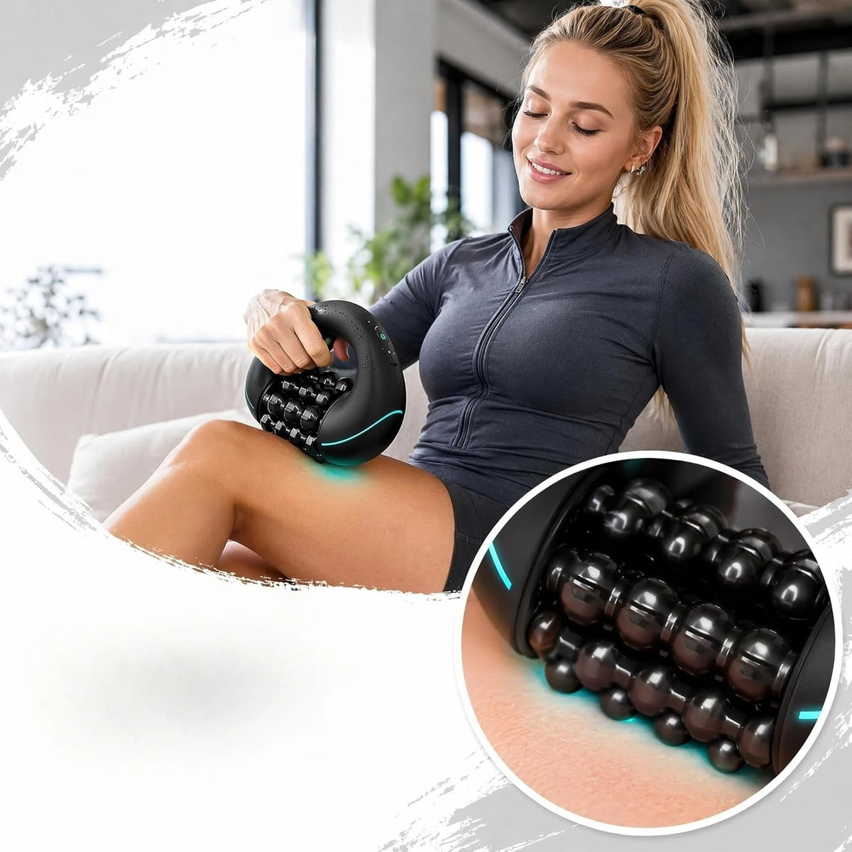 Electric Roller Impact Massage Tool Rechargeable Massager