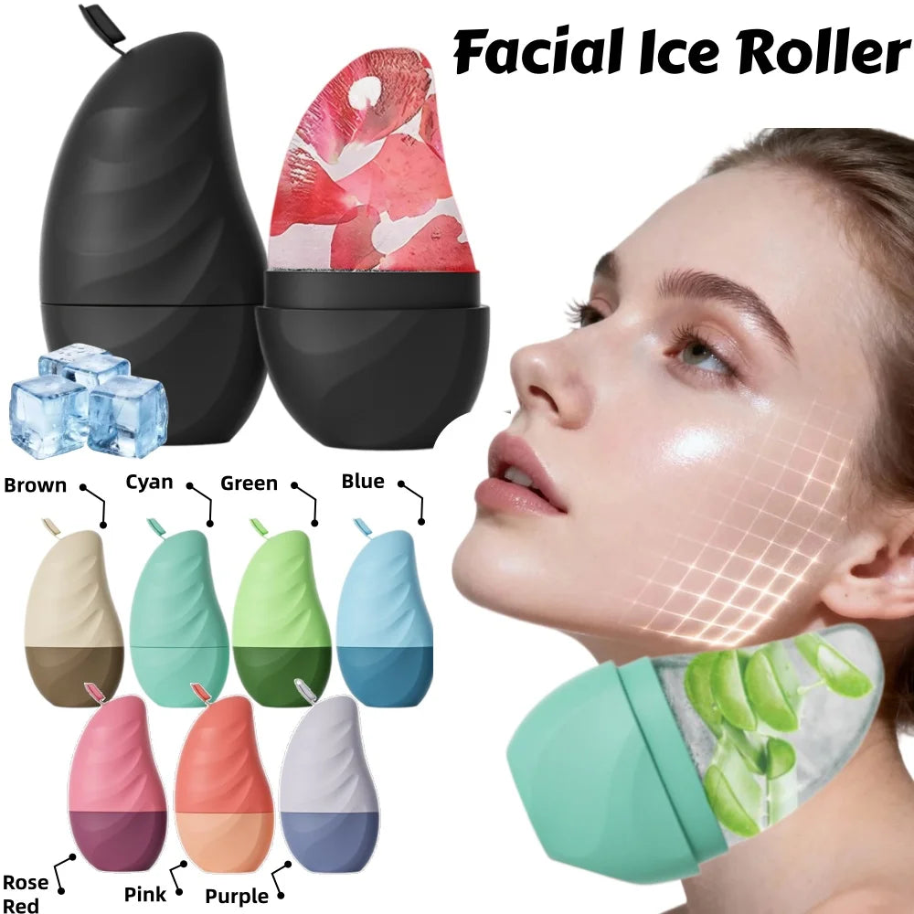 Silicone Facial Ice Roller Mold Reusable Ice Cube Tray