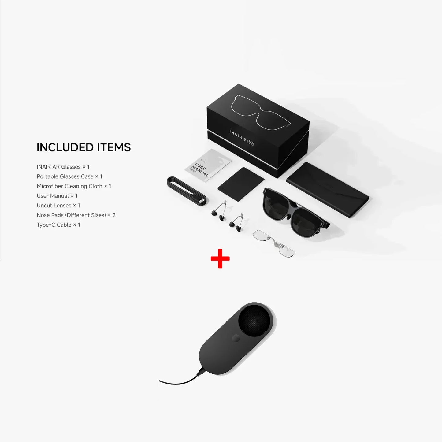 INAIR 2 PRO AI Smart AR Glasses | Reality/Virtual Switch