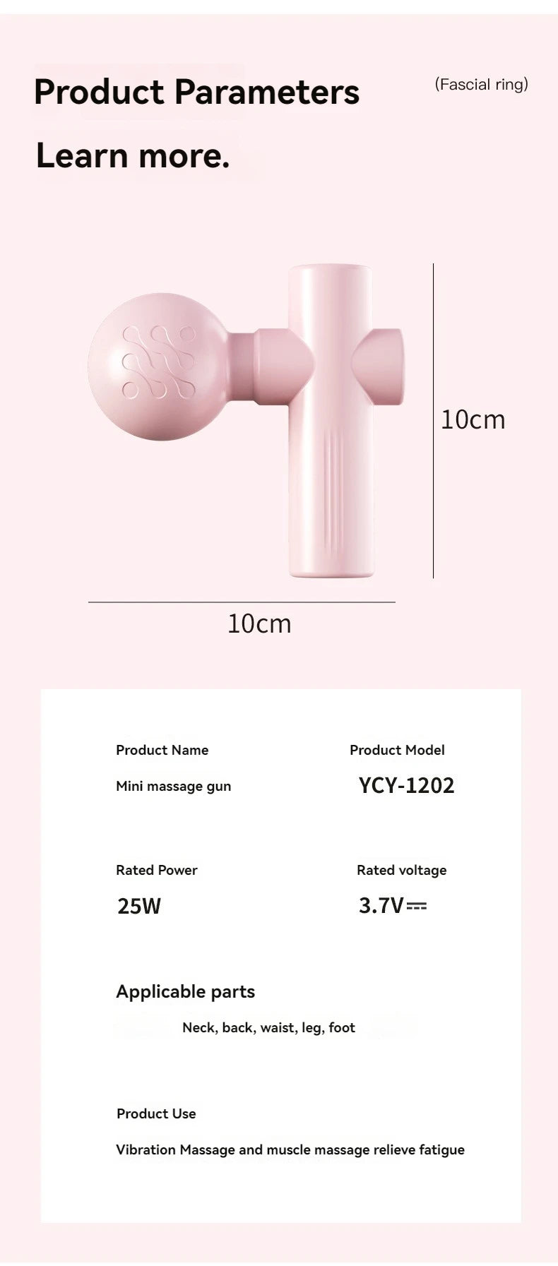 New USB Mini Massage Gun Fascia Machine Muscle Relaxation