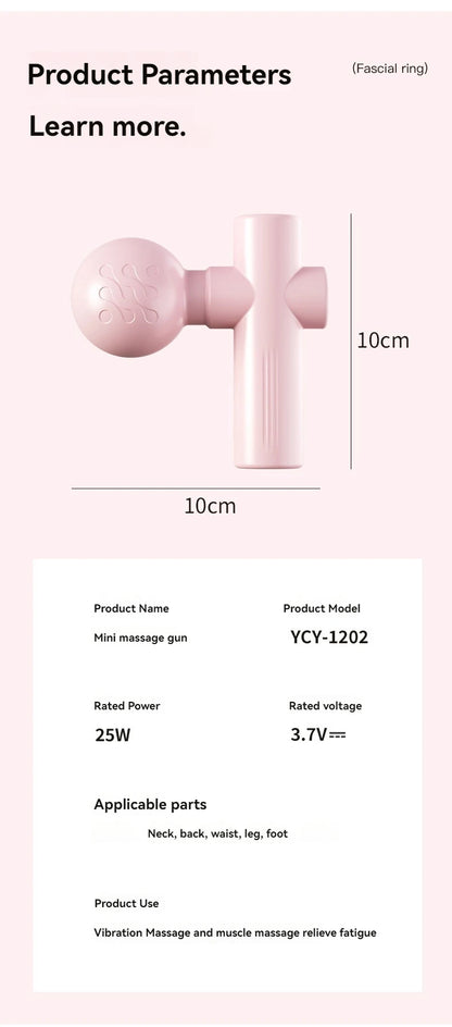 New USB Mini Massage Gun Fascia Machine Muscle Relaxation