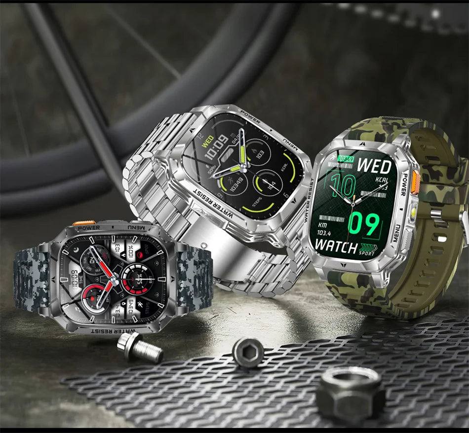 1400mAh Super Battery Durable Adult Smart Watch 2.01 inch