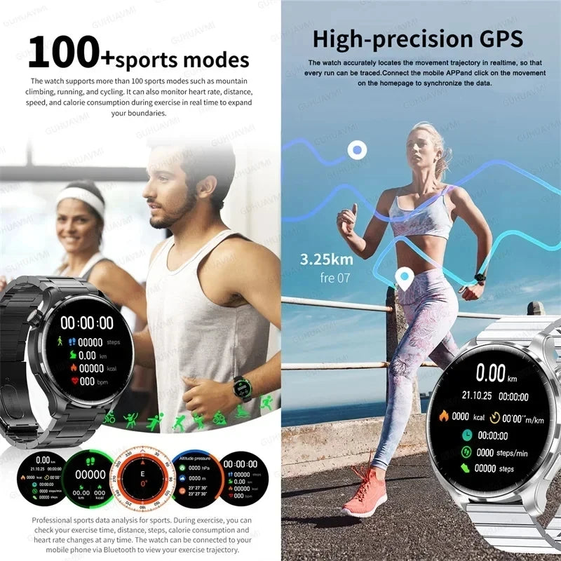 New GPS SmartWatch BluetoothCall IP68 Waterproof Men Women