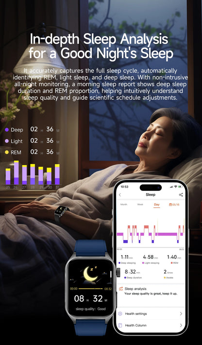 New Laser Treatment Three High Smart Watch Men ECG Heart Rate