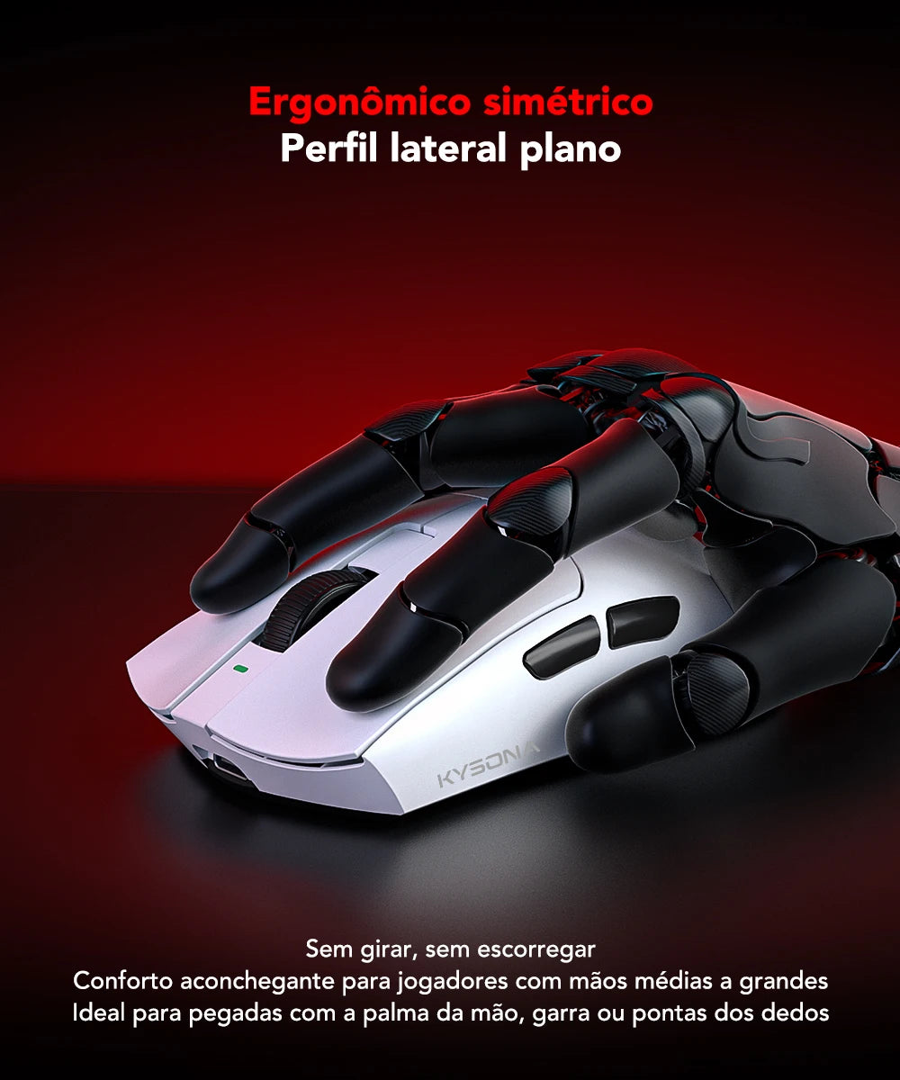 Tri-Mode Gaming Wireless Bluetooth Wired Mouse