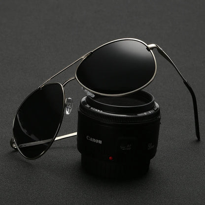 Classic Pilot Sunglasses Men Polarized Driving Sun Glasses