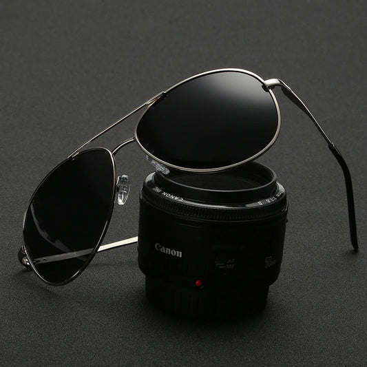 Classic Pilot Sunglasses Men Polarized Driving Sun Glasses