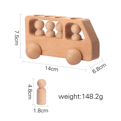 Wooden Train Birthday Toy  Montessori Toys Baby Educational Toys