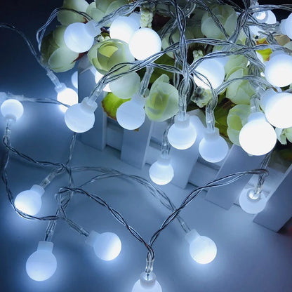 10M USB/Battery Power Ball LED String Lights Garland Lights