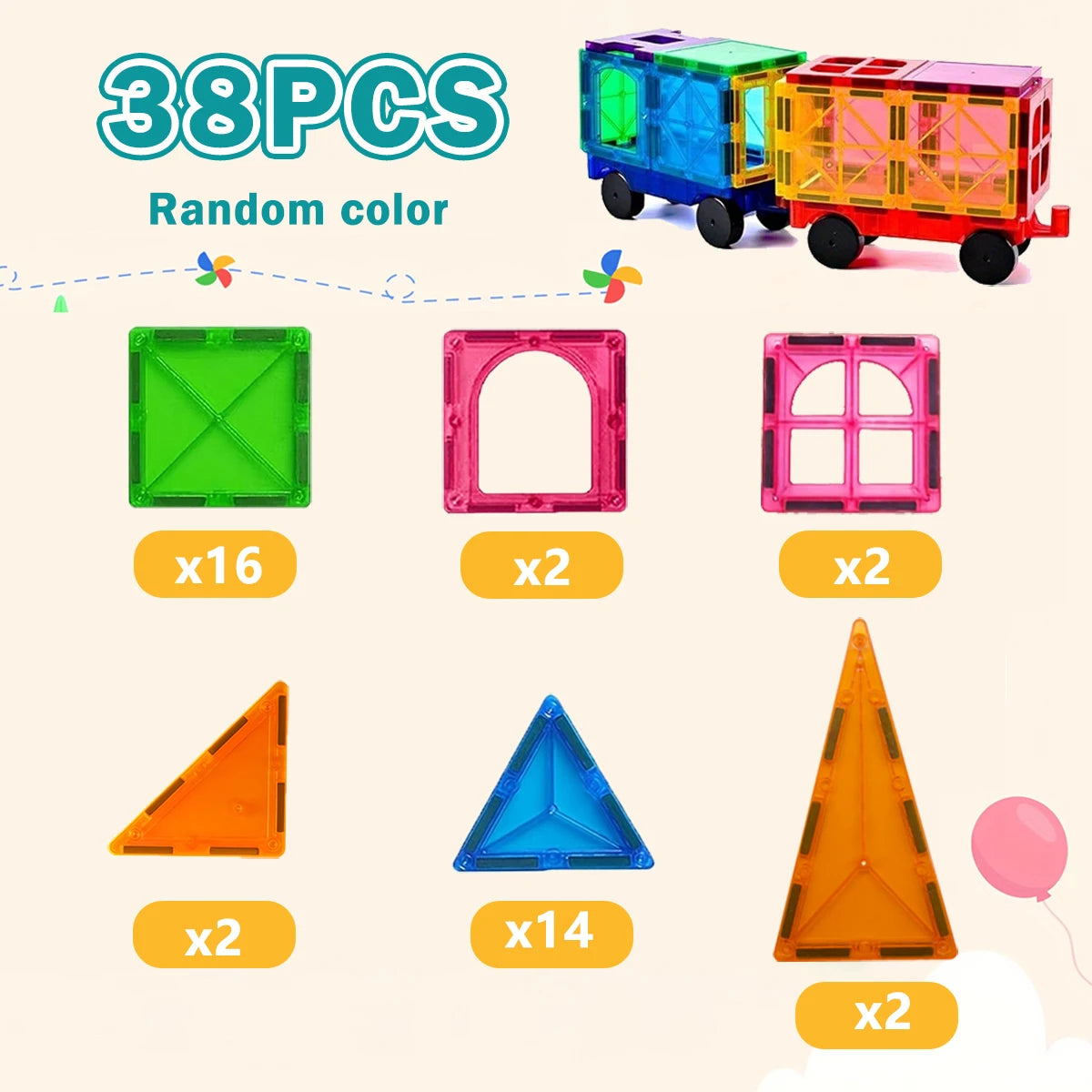 Magnetic Building Blocks Magnetic Force Plate Children's Toys