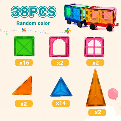 Magnetic Building Blocks Magnetic Force Plate Children's Toys