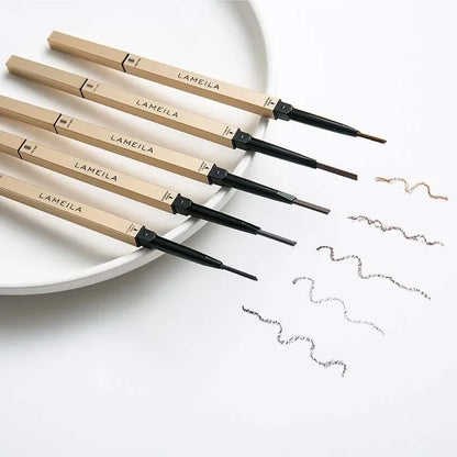 Double Head Eyebrow Pencil with Brush Waterproof Smooth