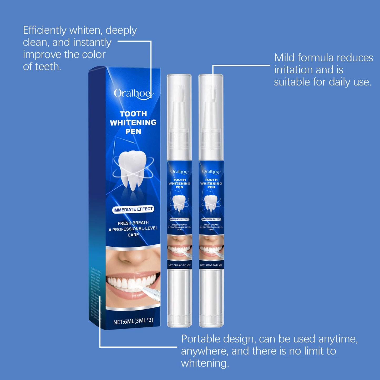 Teeth Whitening Pen Teeth Cleaning Serum Gel Remove