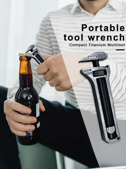 Titanium Alloy Mini Wrench Multitool for Portable Use