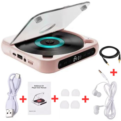 Bluetooth-Compatible CD Player LCD Screen Car CD Player