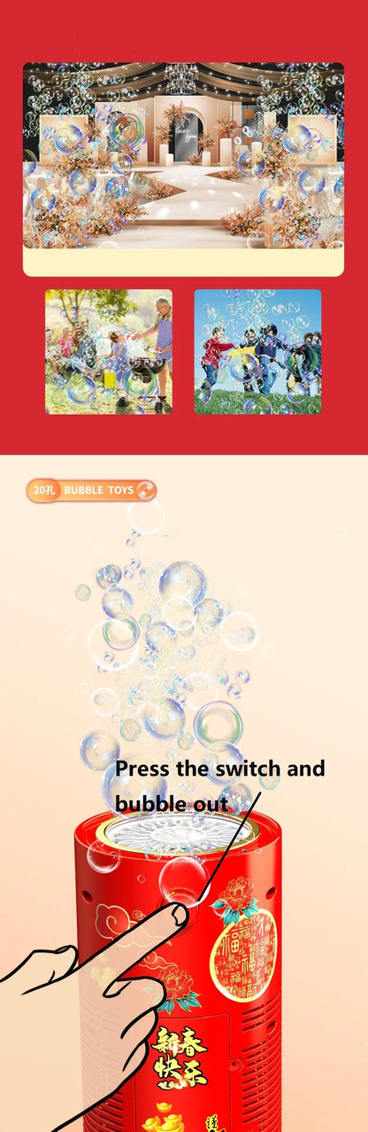 20 holes Fireworks bubble machine bubble blower