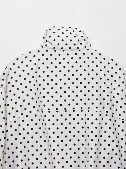 HH Fashion Women's Polka Dot Print Short Coats
