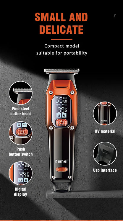 Original Kemei Barber Hair Trimmer Professional For Men