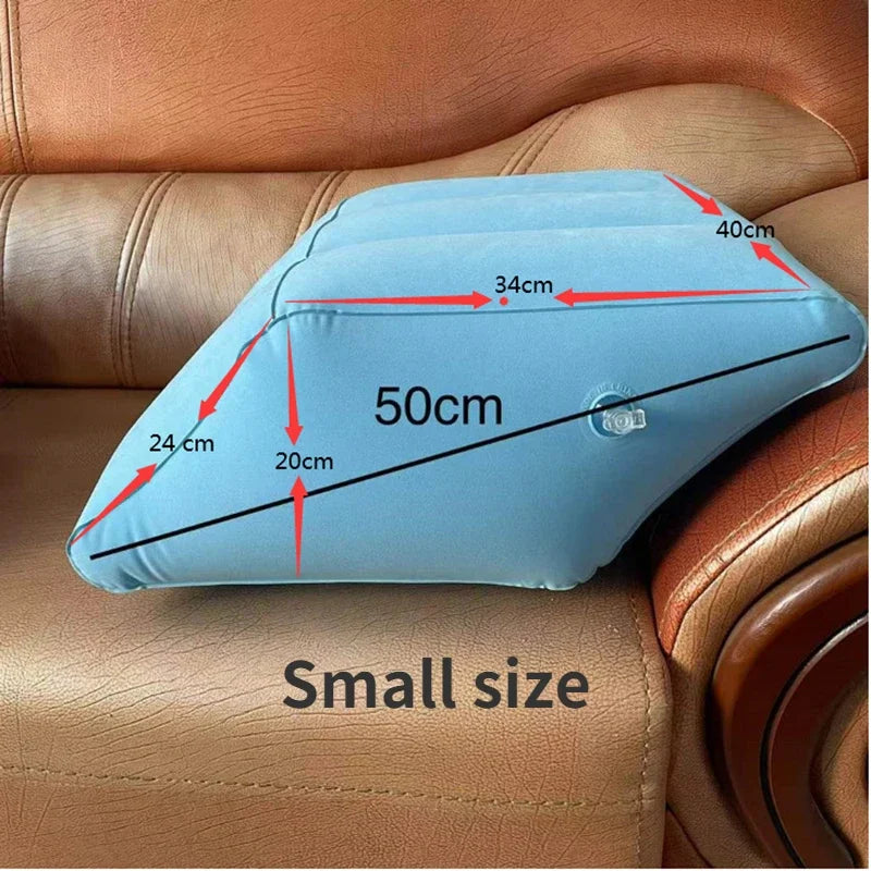 Inflatable Velvet Leg Pillow Plastic Camping Soft Inflatable
