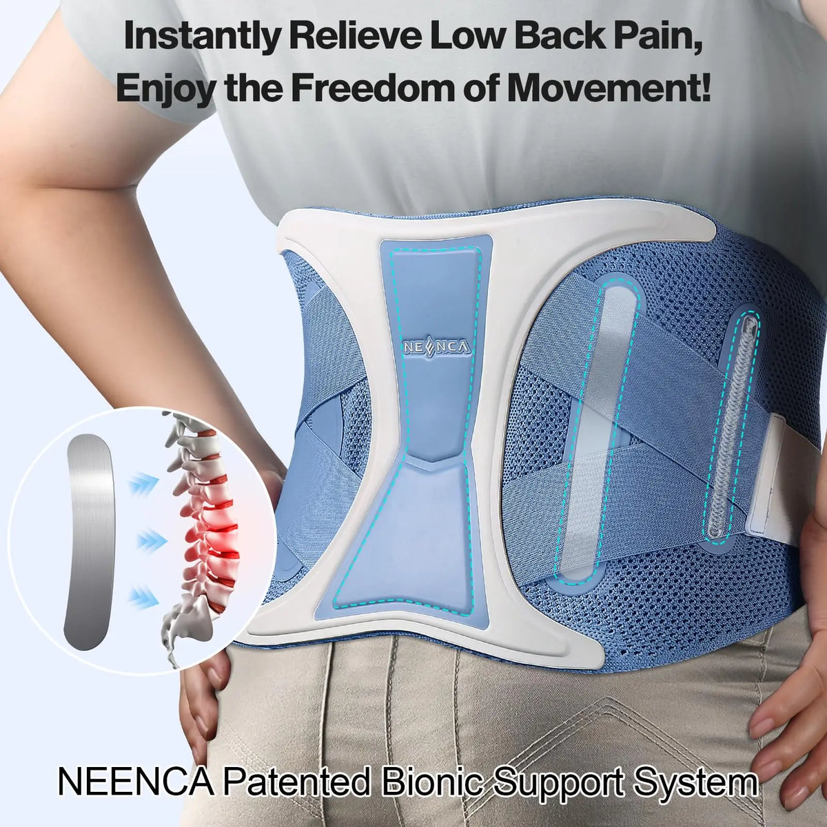 Back Support Brace Adjustable Lumbar Support Belt