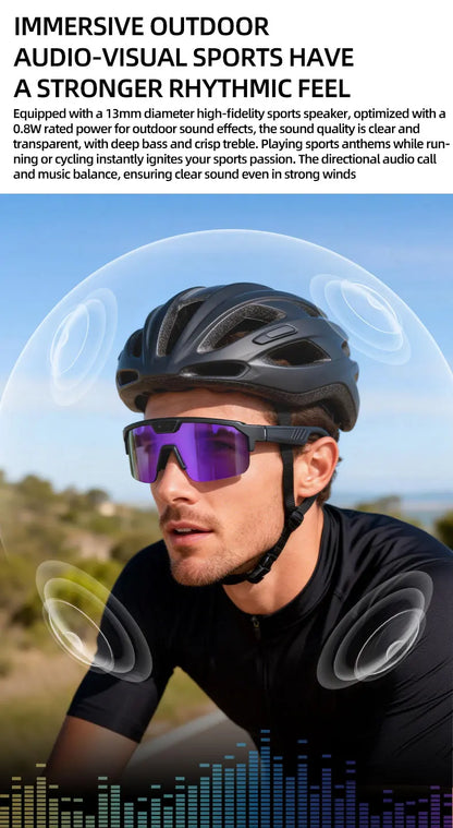 AI Smart Glasses ChatGPT 1200P Camera 30MP Anti-shake