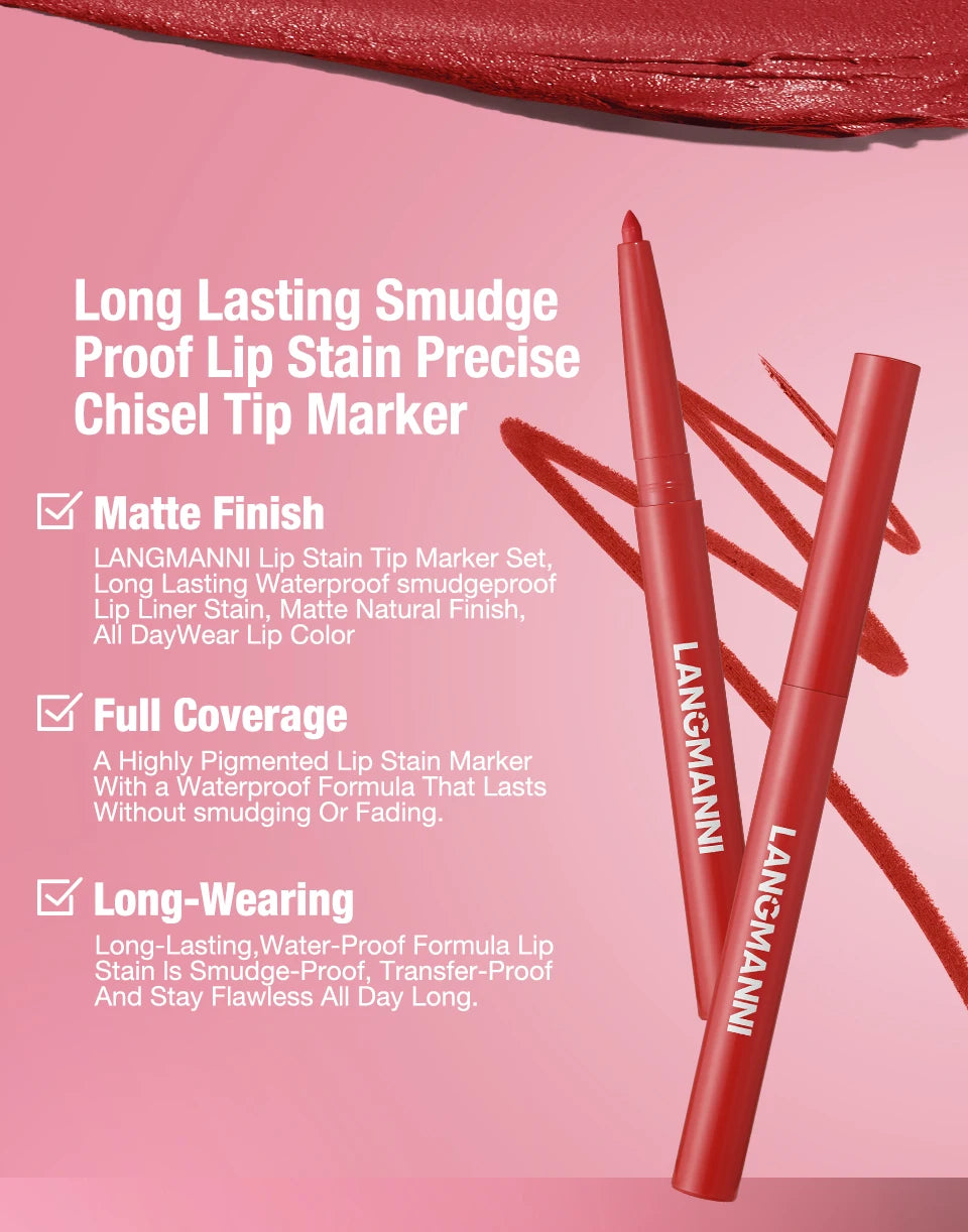 Integrated waterproof lipliner lipstick set
