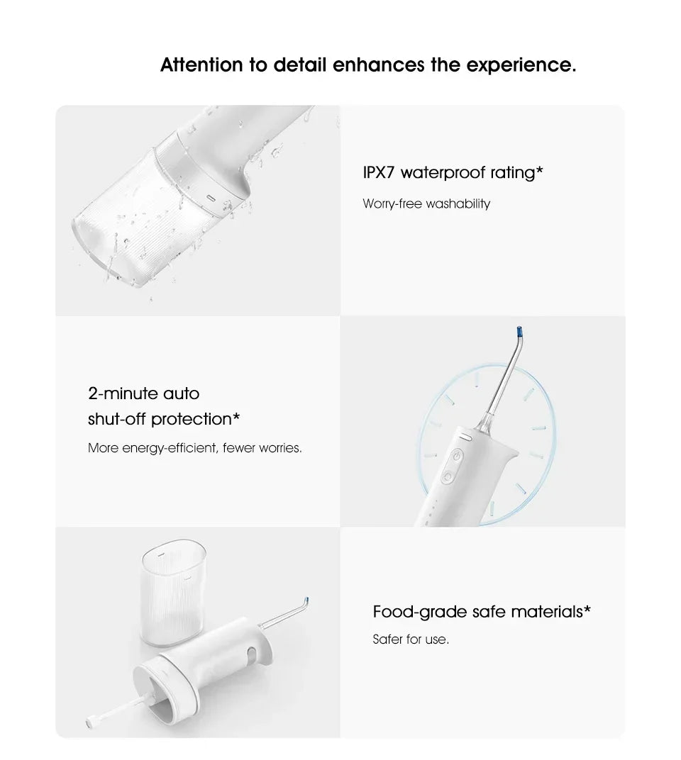 NEW MIJIA Electric Oral Irrigator 2 MEO705 Portable Water Flosser