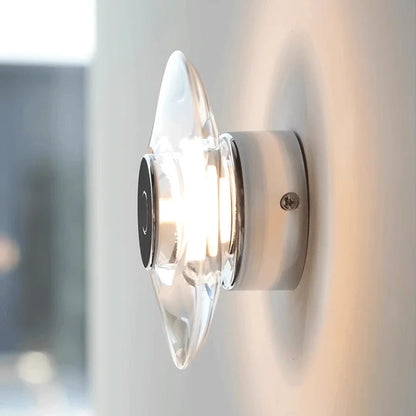 Modern Round Crystal Bedside Lamp Bedroom Living Room