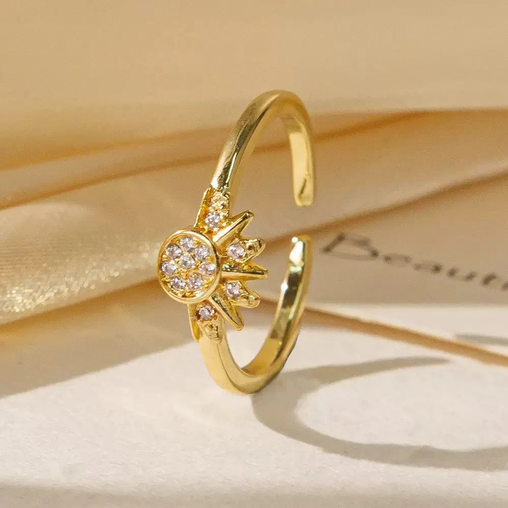 Sun and Moon Zirconia Bracelet Trendy Couple's Fashion