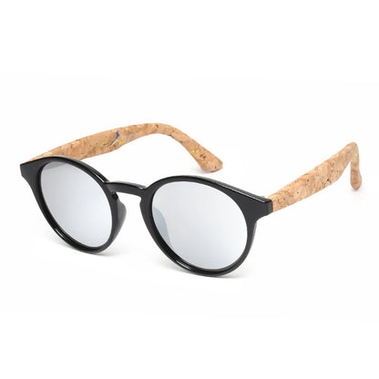 Kenbo Fashion Wood Grain Round Polarized Sunglasses